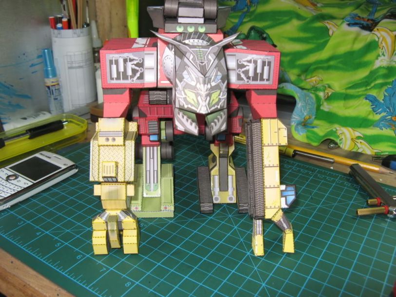 Трансформер Девастатор (Трансформеры) [серия, полная версия] paper model