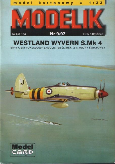Modelik - 9/1997 - Палубный истребитель-торпедоносец Westland Wyvern Mk.IV magazine
