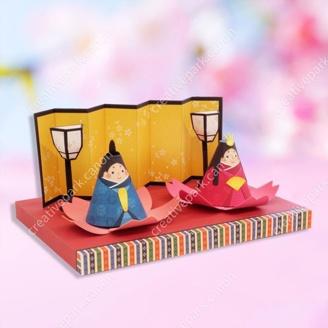 Миниатюрный набор хинакадзари paper model