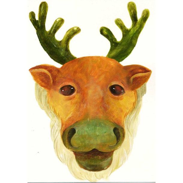 Маска Оленя paper model