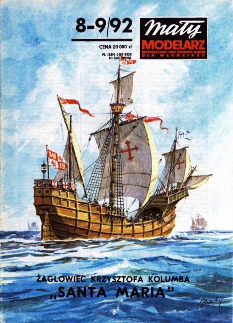 Maly Modelarz - 8-9/1992 - Каракка Санта-Мария magazine
