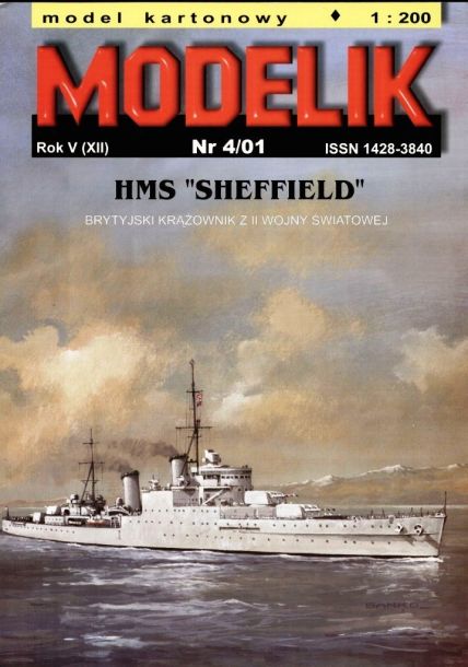 Modelik - 4/2001 - Легкий крейсер HMS Sheffield (1936) magazine