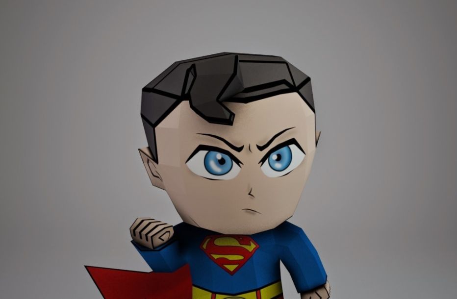 Супермен paper model