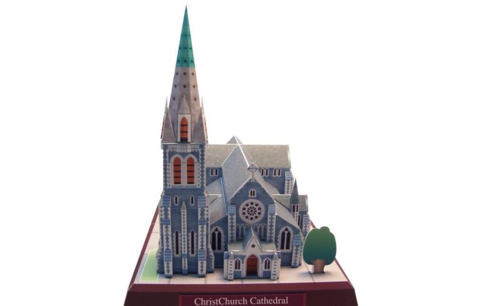 Кафедральный собор Крайстчерча, Новая Зеландия paper model