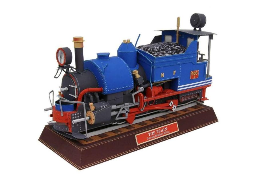 Локомотив игрушечной железной дороги / Toy Train paper model