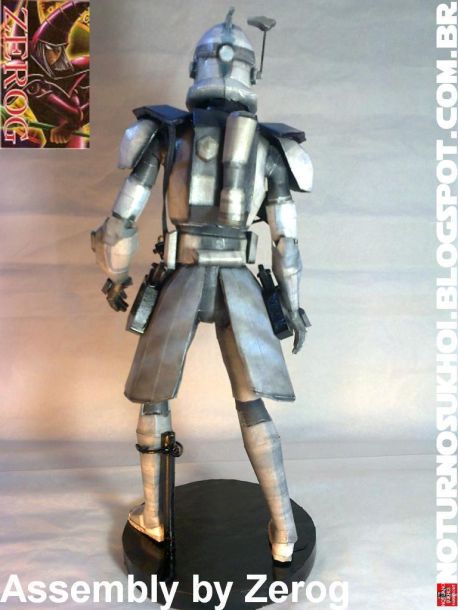 ЭРК-5555 Пятерня (Звездные войны) paper model