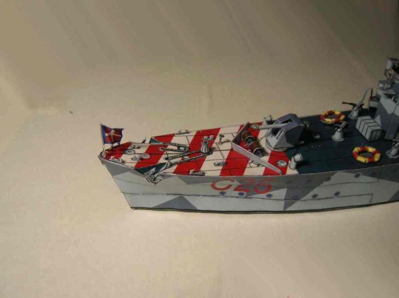 Корвет Ape (1943) paper model