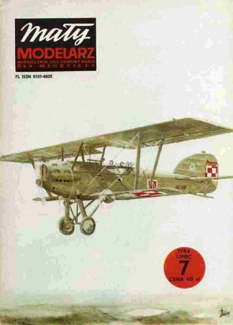 Maly Modelarz - 7/1984 - Наблюдательный самолет Potez 25 A2 magazine