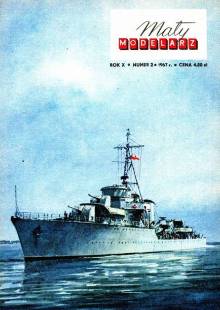 Maly Modelarz - 2/1967 - Эскадренный миноносец ORP Burza magazine