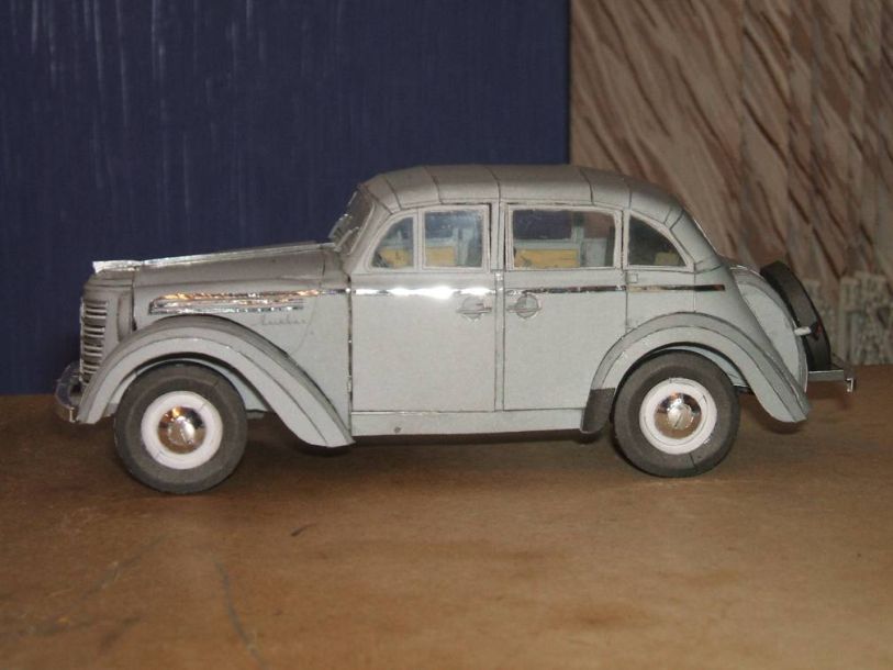 W.M.C. Models - 02/2011 (9) - Автомобиль Москвич-400 / Opel Kadett 1938 magazine