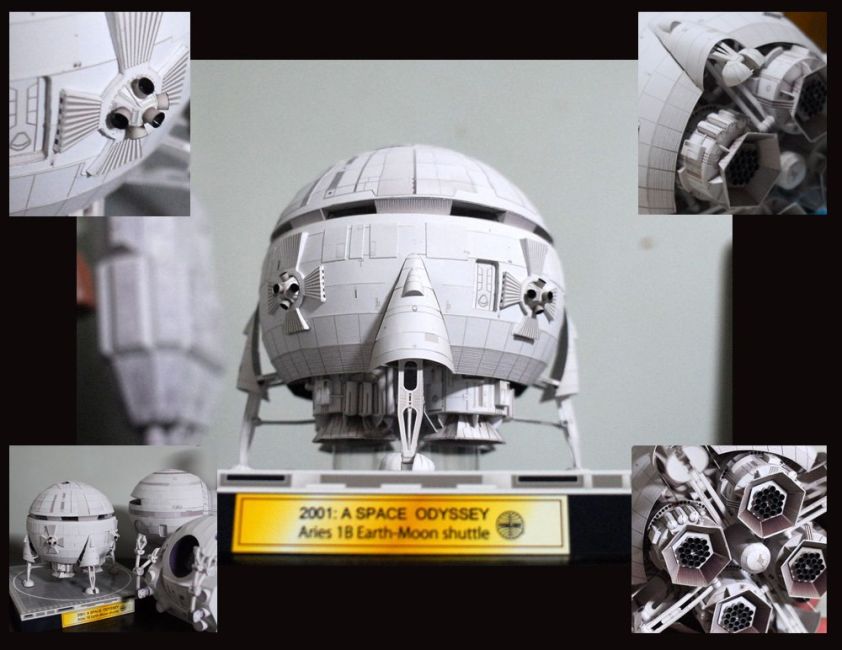 Космический шатл Овен (Космическая одиссея 2001 года) paper model