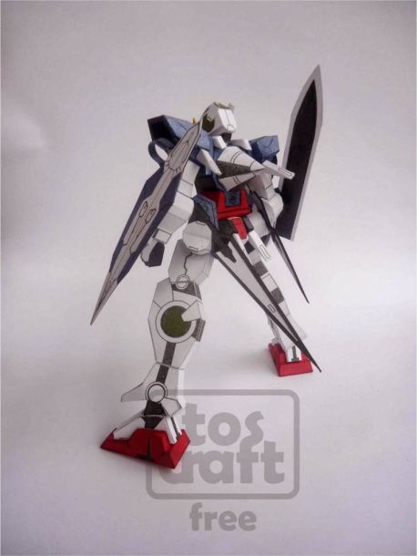 Робот GN-001 Gundam Exia (Gundam) paper model