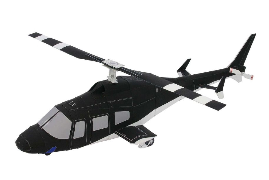 Вертолет paper model