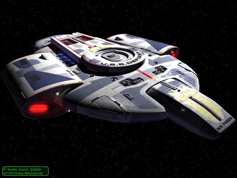 Космический корабль U.S.S. Defiant NX-74205 (Стар Трек) paper model