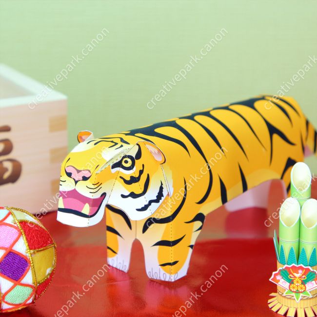 Тигр paper model