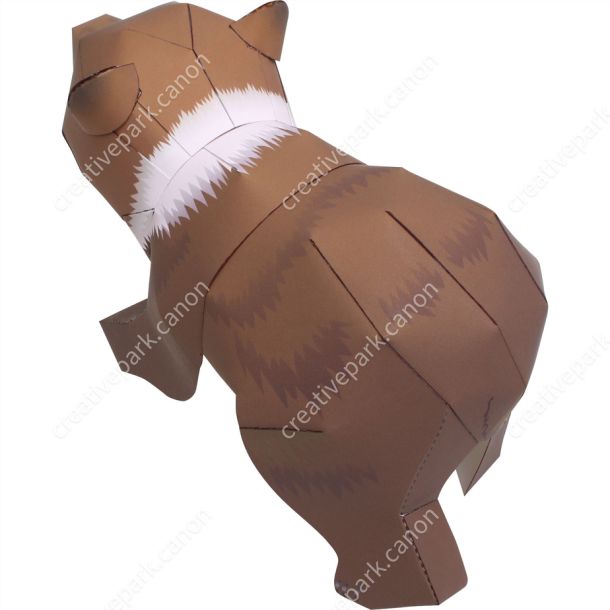 Гризли paper model