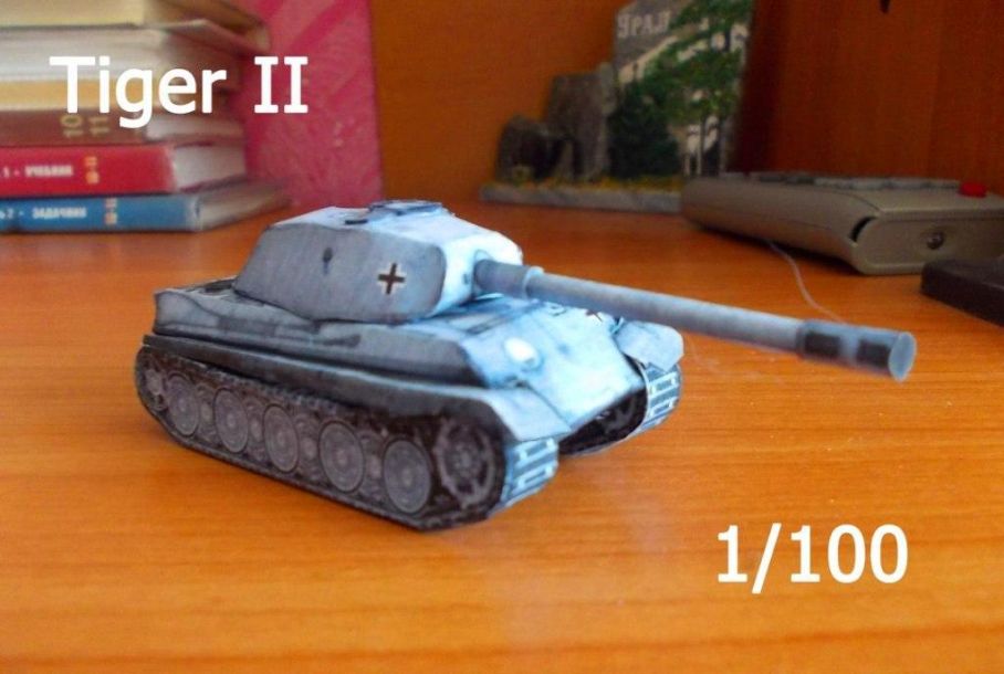 Танк Тигр II paper model