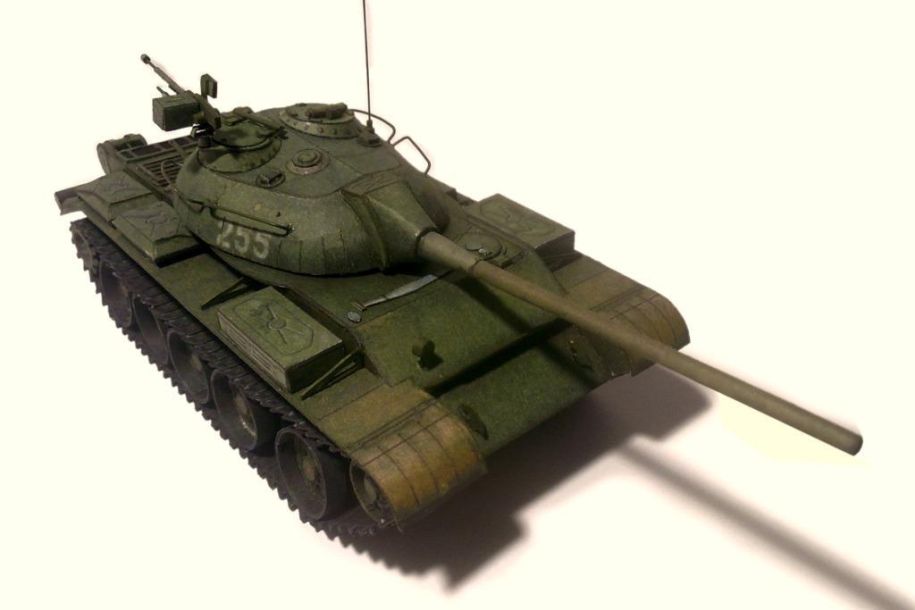 Танк Т-54 paper model